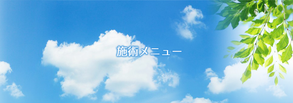 施術メニュー